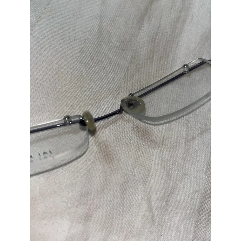 JAI KUDO OPTICAL EYEGLASSES HALF RIM PINK NEVER USED 408 M75 49-18-135